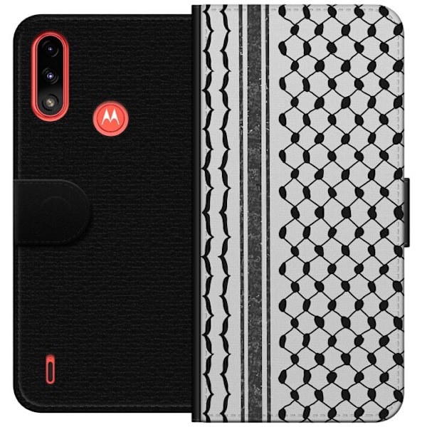 Motorola Moto E7 Power Plånboksfodral Palestinskt mönster