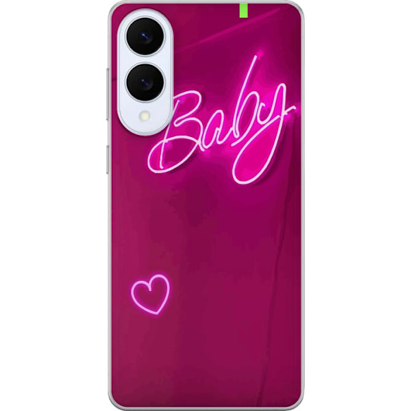Samsung Galaxy S25 Edge Genomskinligt Skal Baby Heart