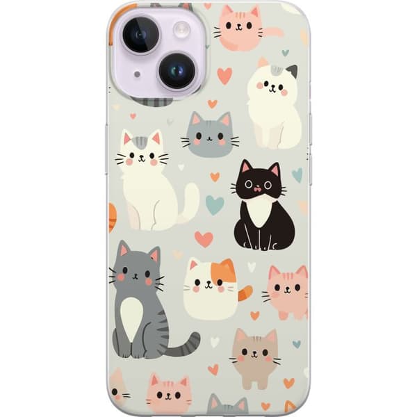 Kompatibelt Mobildeksel til Apple iPhone 14 Katter