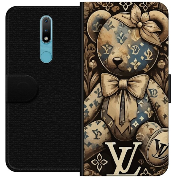 Nokia 2.4 Plånboksfodral Teddy Vuitton