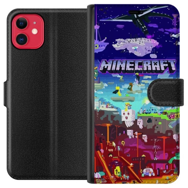 Apple iPhone 11 Plånboksfodral Minecraft