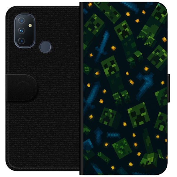 OnePlus Nord N100 Tegnebogsetui Minecraft Dungeons Mob