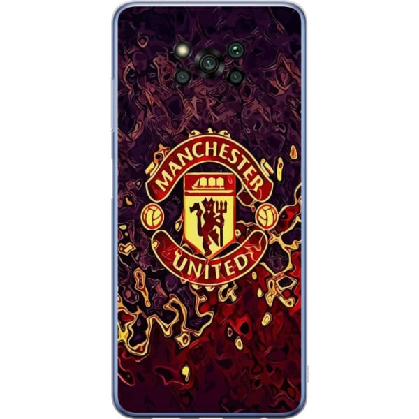 Xiaomi Poco X3 Pro Gennemsigtig cover Manchester United