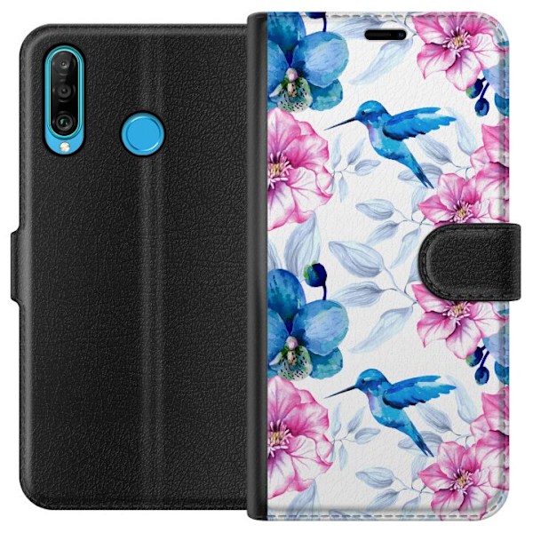 Huawei P30 lite Tegnebogsetui Kolibri