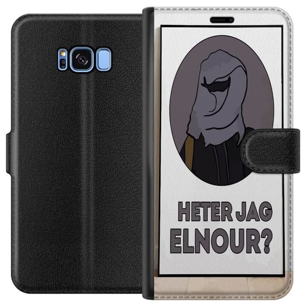 Kompatibelt Lommeboketui til Samsung Galaxy S8 Er mitt navn Elnour?