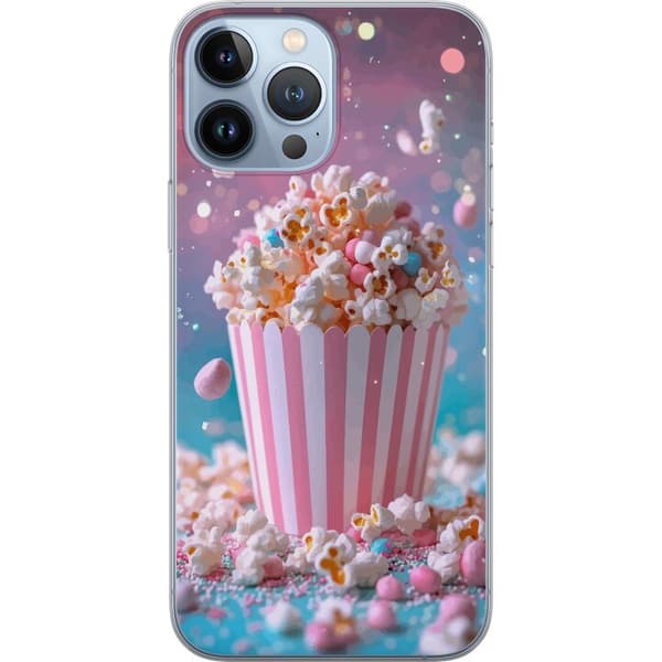 Kompatibelt Mobildeksel til Apple iPhone 13 Pro Max Popcornbøtte retro kino snacks morsom figur