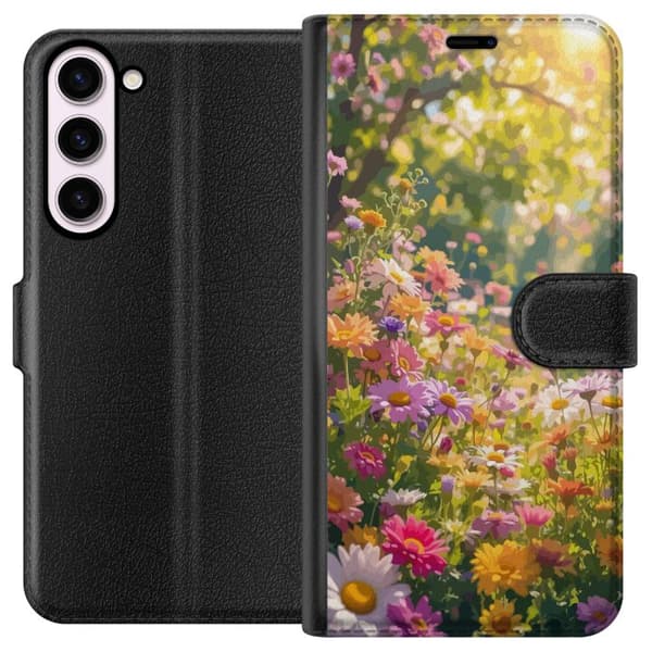 Kompatibelt Plånboksfodral till Samsung Galaxy S23+ Floral Pattern