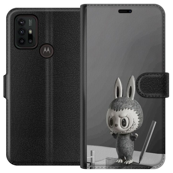 Motorola Moto G30 Tegnebogsetui Pop Mart MEGA LABUBU LABUBU Sketch 1000%