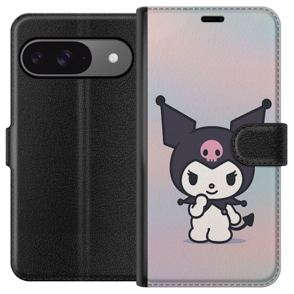 Google Pixel 9 Tegnebogsetui Kawaii Sanrio Kuromi