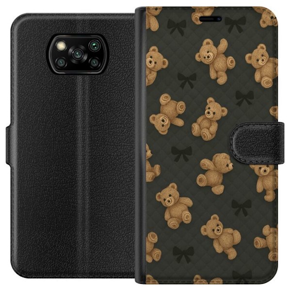Xiaomi Poco X3 NFC Lompakkokotelo Teddy Halauksia