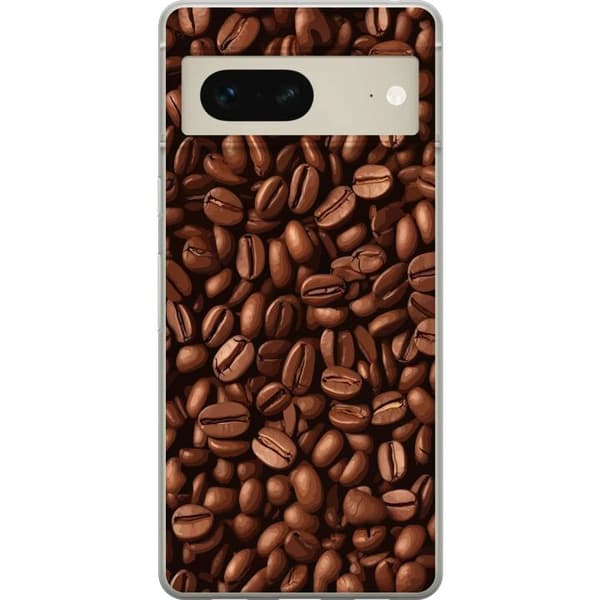 Kompatibelt Mobildeksel til Google Pixel 7 Kaffebönor närbild brun