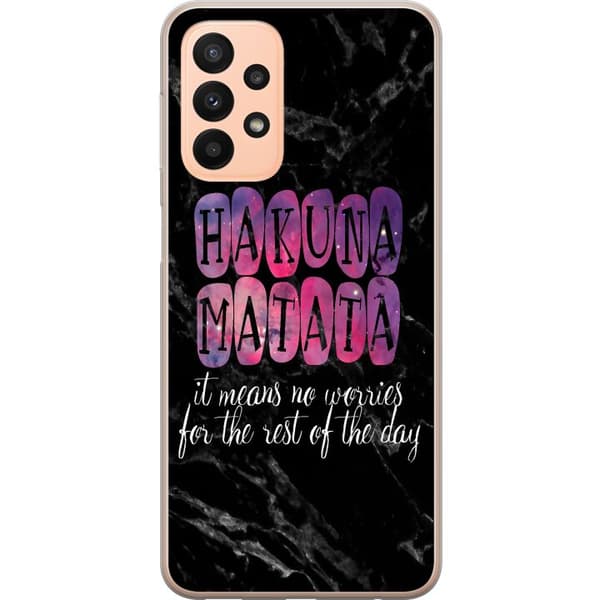 Kompatibelt Mobilskal till Samsung Galaxy A23 Hakuna Matata