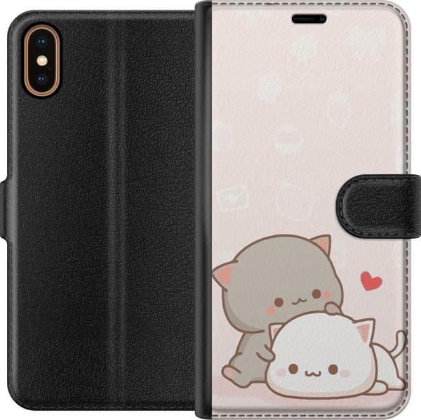 Kompatibel Tegnebogsetui til Apple iPhone XS Kawaii