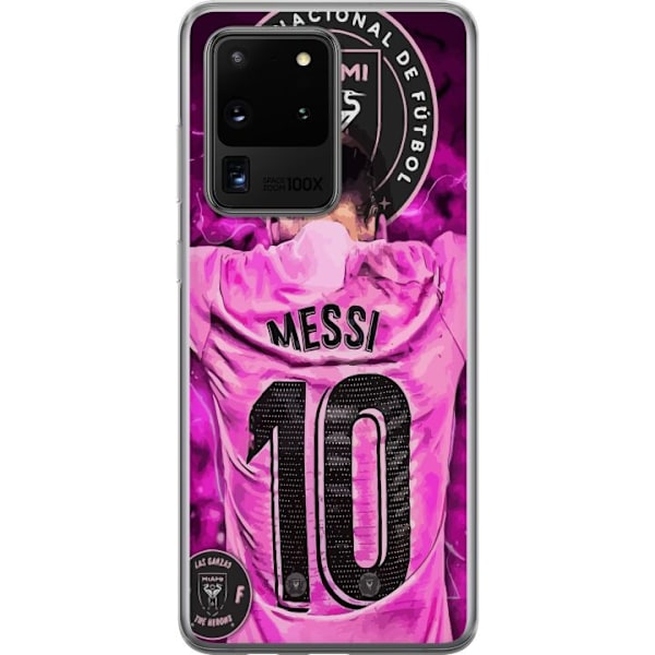 Samsung Galaxy S20 Ultra Läpinäkyvä kuori Messi