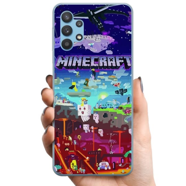 Samsung Galaxy A32 5G TPU Matkapuhelimen kuori Minecraft