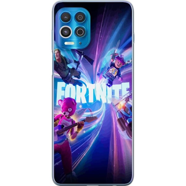 Motorola Edge S Läpinäkyvä kuori Fortnite