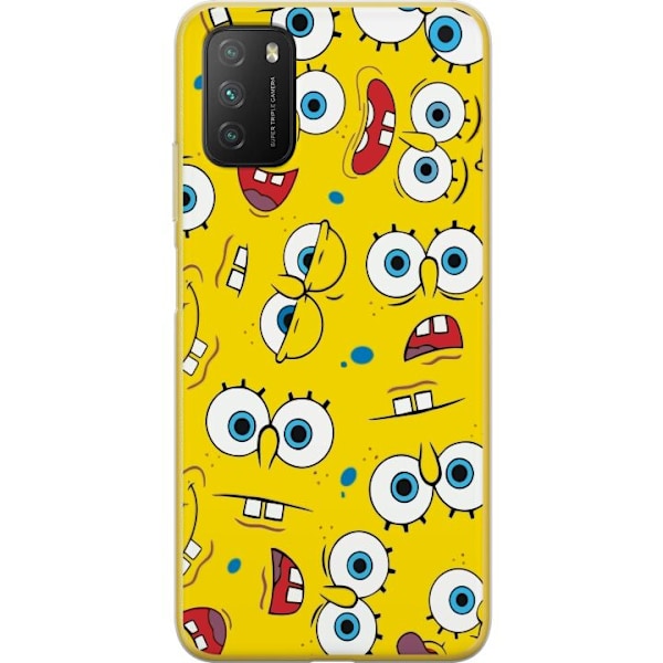 Xiaomi Poco M3  Gennemsigtig cover SvampBob Firkant