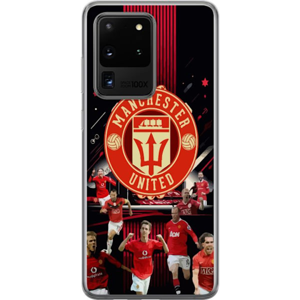 Samsung Galaxy S20 Ultra Läpinäkyvä kuori Manchester United