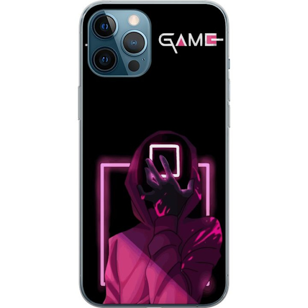 Apple iPhone 12 Pro Max Läpinäkyvä kuori Squid Game Teema Suosittu Sarja Motiivi Graafinen Ikoninen Suunnittelu Aasialainen Popkulttuuri Jännitys