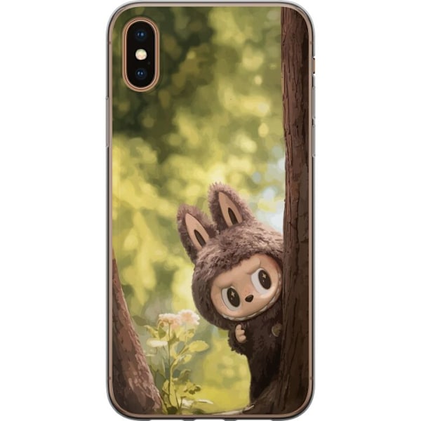 Apple iPhone X Gennemsigtig cover Labubu Graffiti Vibes – Ga