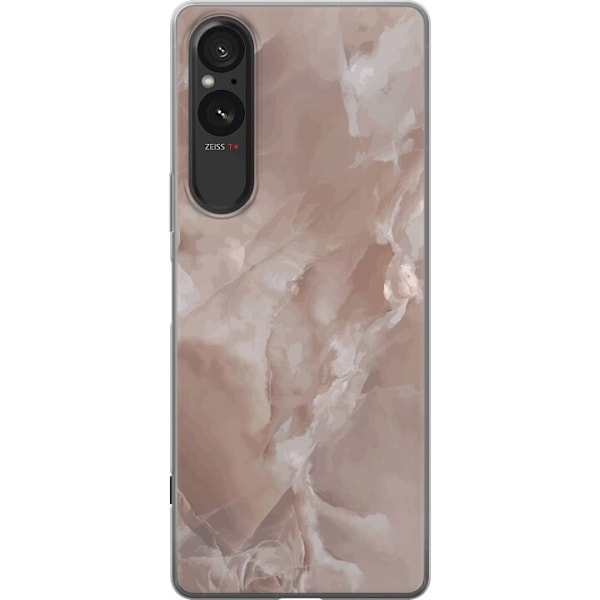 Sony Xperia 10 VI Läpinäkyvä kuori Marmori Vaaleanpunainen