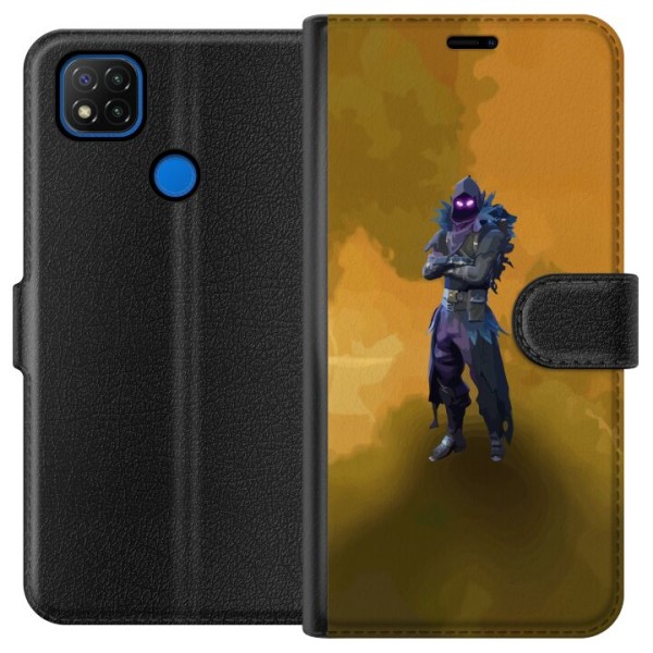 Xiaomi Redmi 9C Tegnebogsetui Fortnite - Raven