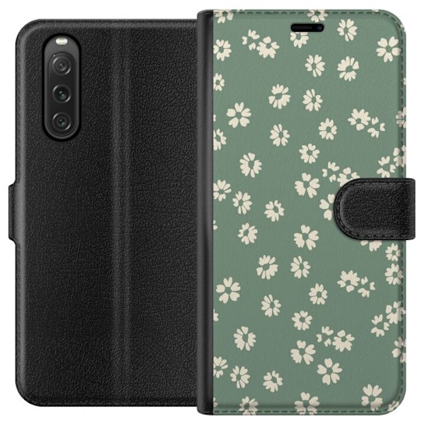 Sony Xperia 10 V Lompakkokotelo Kukkaisunelma - Värikäs Kukk
