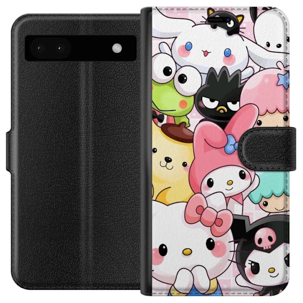 Google Pixel 6a Lompakkokotelo Kawaii Sanrio Crew