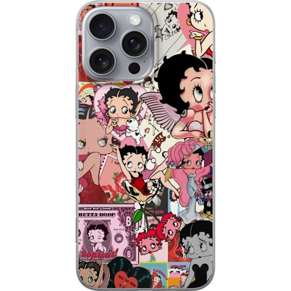 Apple iPhone 16 Pro Max Gjennomsiktig deksel Betty Boop