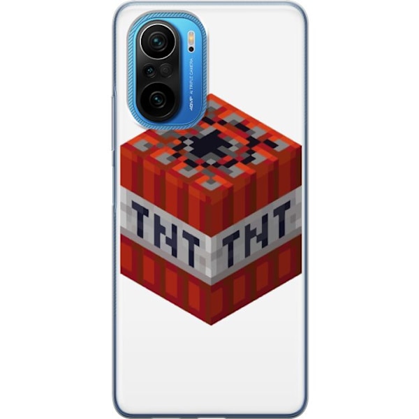 Xiaomi Poco F3 Läpinäkyvä kuori Minecraft TNT