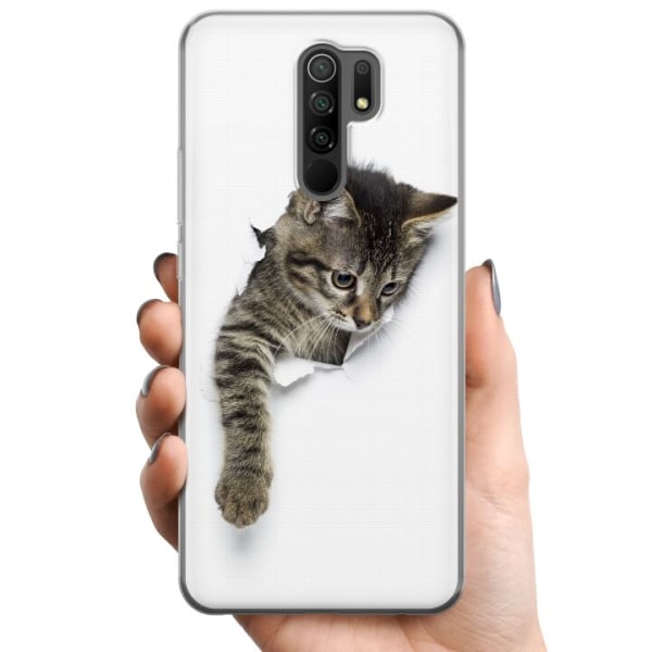 Xiaomi Redmi 9 TPU Matkapuhelimen kuori Kissa