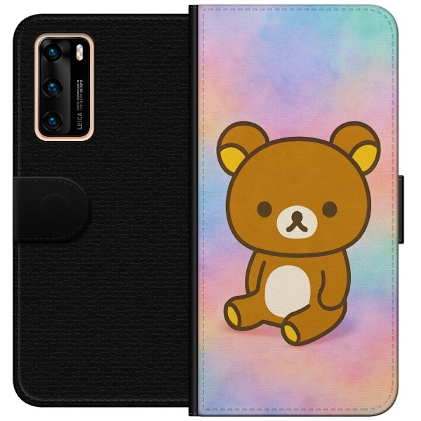 Huawei P40 Lompakkokotelo Kawaii Sanrio Rilakkuma