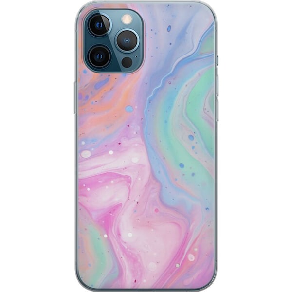 Apple iPhone 12 Pro Max Läpinäkyvä kuori Pastellimarmori