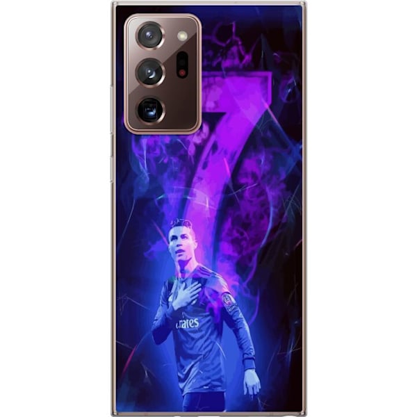 Samsung Galaxy Note20 Ultra Genomskinligt Skal Ronaldo 7 – Fotbollslegend i Action för Fans