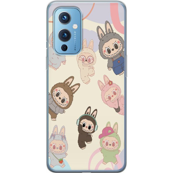 OnePlus 9 Läpinäkyvä kuori Labubu Pop Mart Kokoelma Motiivi Figuuri Kokoelma Suunnittelu Suosittu Taidelelu Pop Mart Luova Graafinen