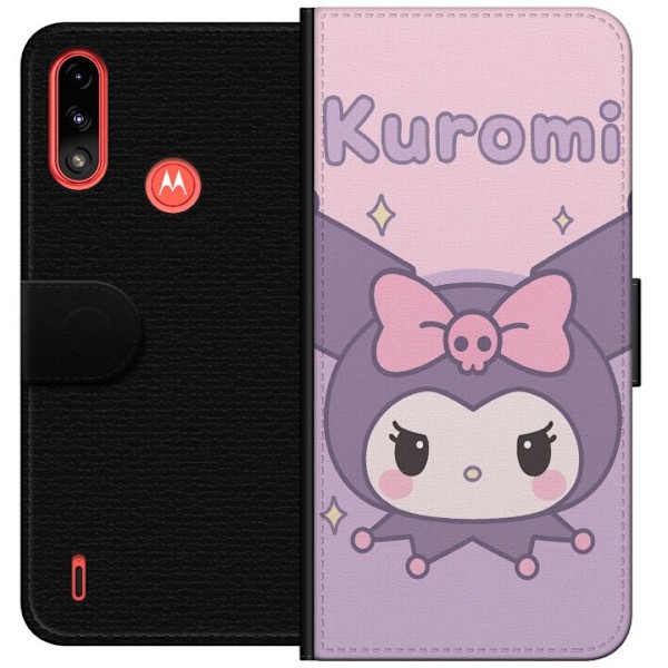Motorola Moto E7 Power Lommeboketui Kuromi Kawaii