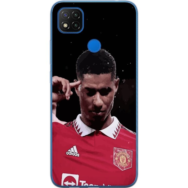 Xiaomi Redmi 9C NFC Läpinäkyvä kuori Marcus Rashford Manchester