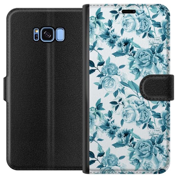 Kompatibelt Plånboksfodral till Samsung Galaxy S8 Blommor