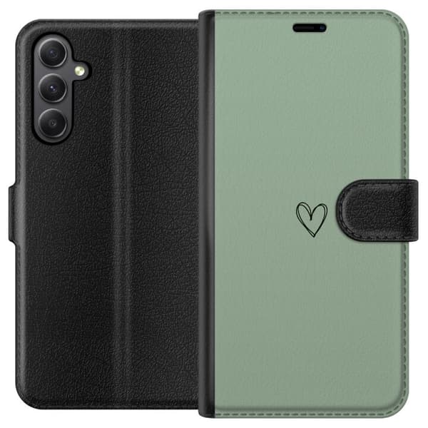 Kompatibel Tegnebogsetui til Samsung Galaxy S23 FE Hjerte