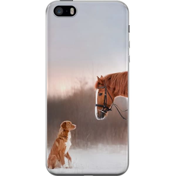 Kompatibelt Mobildeksel til Apple iPhone SE (2016) Hest & Hund