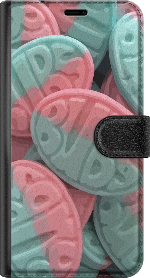 Kompatibelt Plånboksfodral till Apple iPhone 12 BUBS Giant Sour Skulls