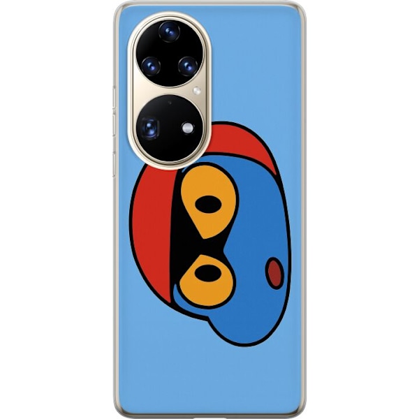 Huawei P50 Pro Genomskinligt Skal Bold Bot Head