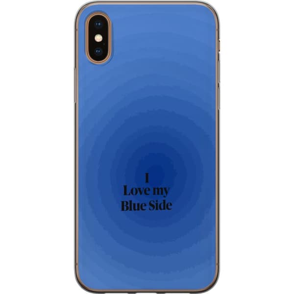 Kompatibelt Mobilskal till Apple iPhone XS I Love My Blue Side blå