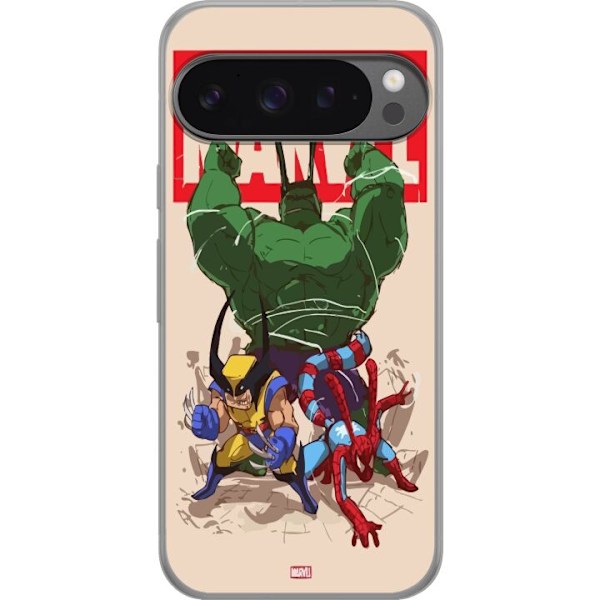 Google Pixel 9 Pro XL Läpinäkyvä kuori Marvel