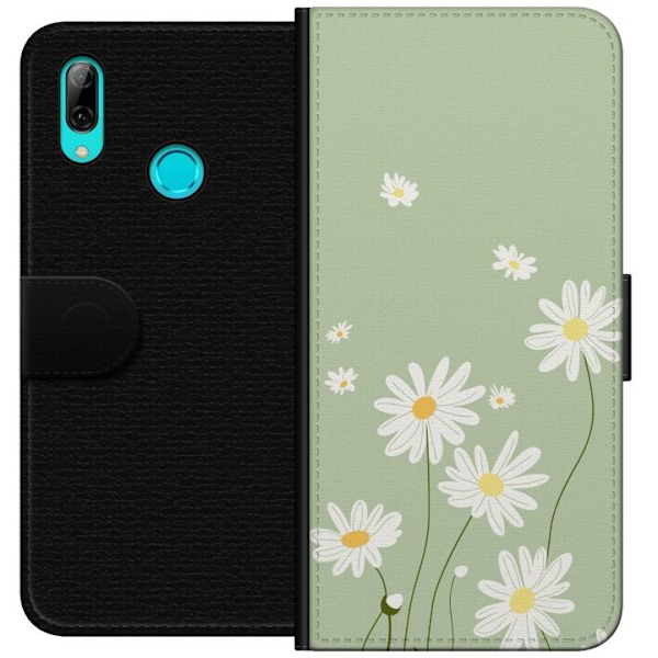 Huawei P smart 2019 Plånboksfodral Prästkragar – blommigt