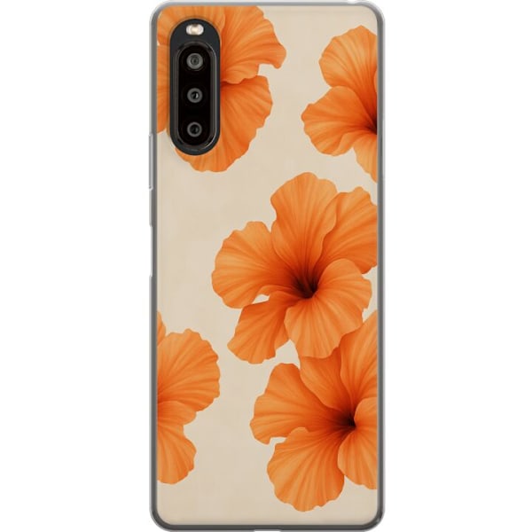 Sony Xperia 10 II Gjennomsiktig deksel Papaya Punch