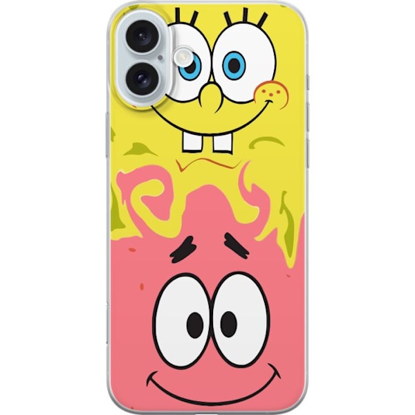 Apple iPhone 16 Plus Gennemsigtig cover SvampeBob og Patrick