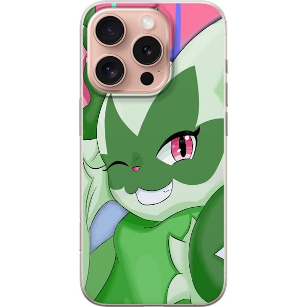 Apple iPhone 16 Pro Gennemsigtig cover Floragato (Pokémon)