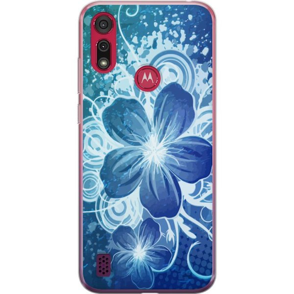 Motorola Moto E6s (2020) Gennemsigtig cover Blomst