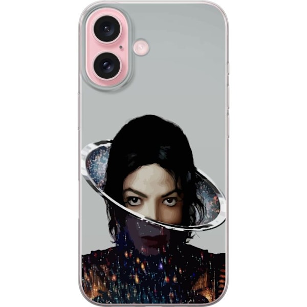 Apple iPhone 16 Genomskinligt Skal Michael Jackson